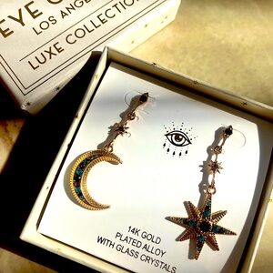 Eye Candy LA Sun and Moon earrings